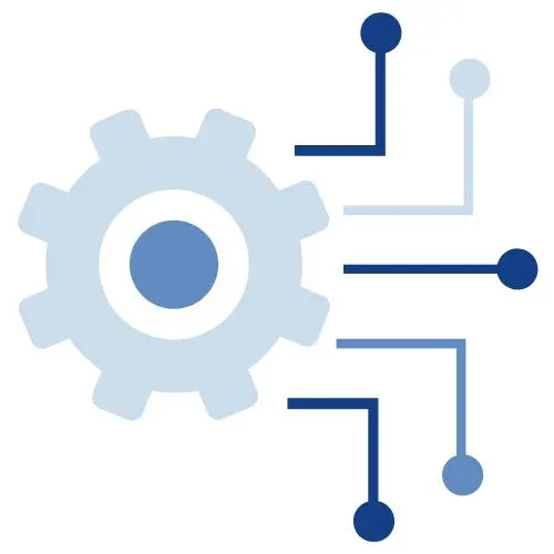 Air conditioning pump repair and service icon.