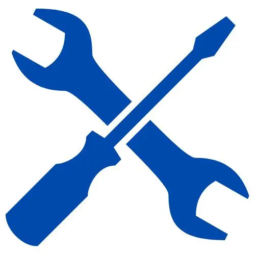 Emergency water pump repair service icon.